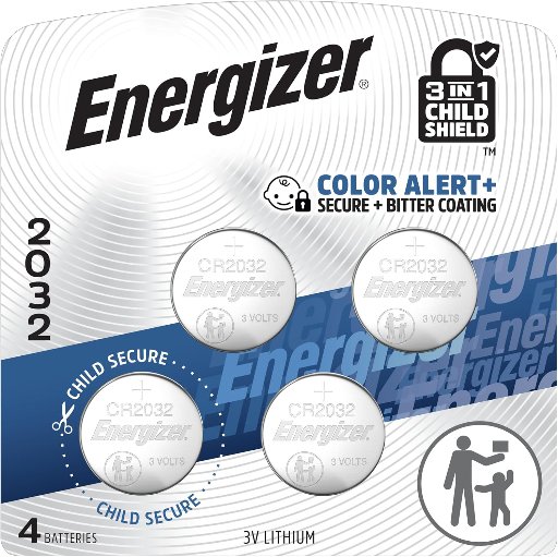 Energizer CR2032 Batteries 4-Count