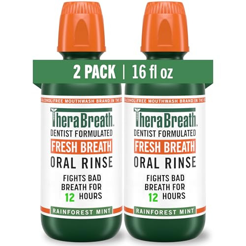 2-Pack 16-Oz TheraBreath Fresh Breath Mouthwash (Rainforest Mint)