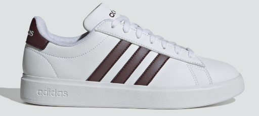 adidas Womens Grand Court 2.0 Shoes (Cloud White/Aurora Metallic)