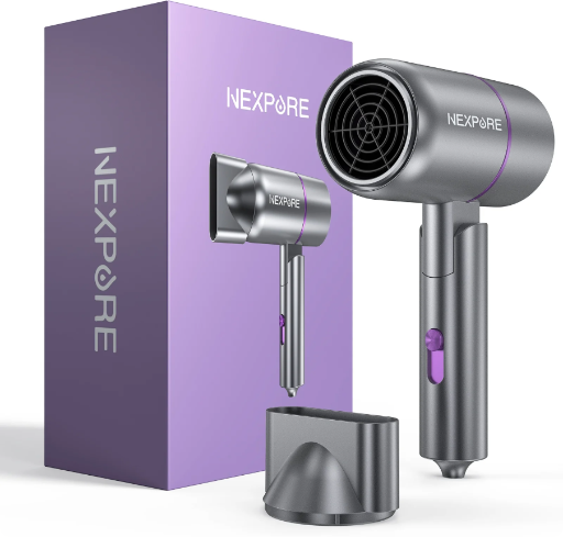 NEXPURE 1500W Hair Dryer with Magnetic Nozzle