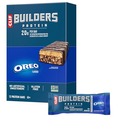 CLIF BUILDERS Protein Bars 12-Pack 2.4-Oz (Oreo)