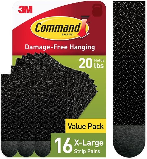 Command 20 lb XL 16 Pairs Heavyweight Picture Hanging Strips (32 Strips)