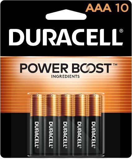 Duracell Coppertop AAA Batteries with Power Boost Ingredients, 10 Count