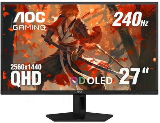 AOC 27 QD-OLED QHD 240Hz G-Sync Compatible Gaming Monitor