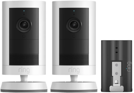 Ring Outdoor Cam Plus 2-pack with Quick Release Battery Bundle