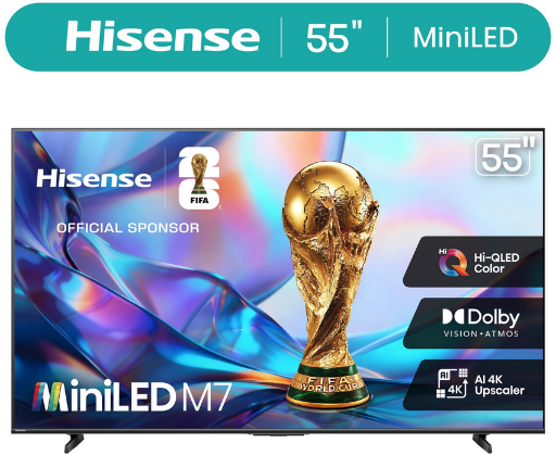 Hisense 55 4K UHD Mini-LED QLED Smart Google TV