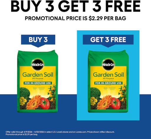 Miracle-Gro In-Ground Use 0.75 Cubic feet All-purpose Garden soil