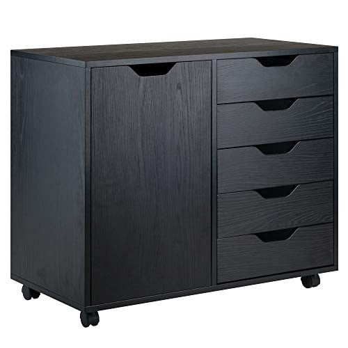 Winsome Wood Halifax 5-Drawer Mobile Side Cabinet