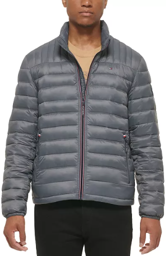 Tommy Hilfiger Mens Packable Quilted Puffer Jacket