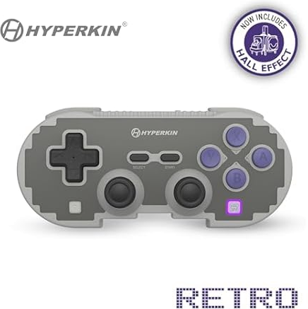 Hyperkin Retro Pixel Art Wireless Gaming Controller with Hall Effect Joystick