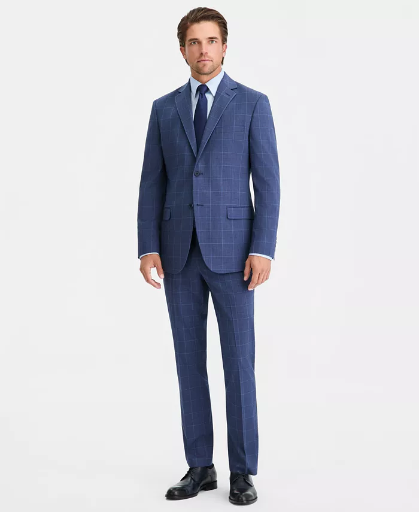 DKNY Mens Modern-Fit Nested Spring Suit