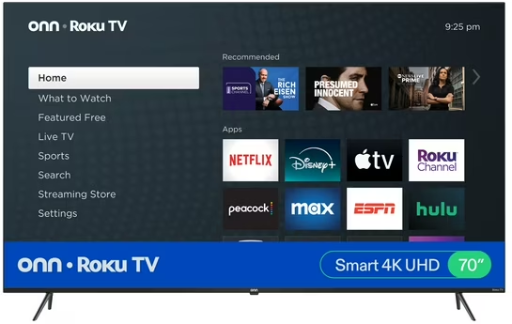 onn 70 4K UHD Roku Smart Television