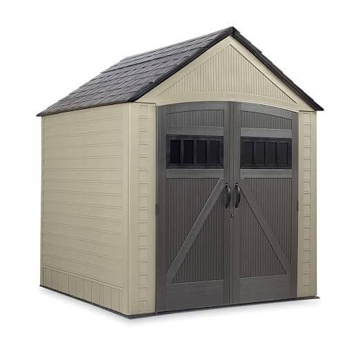 7 x 7 Rubbermaid Resin Outdoor Storage Shed w/ Floor
