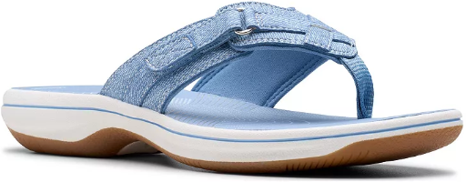 Clarks Womens Breeze Sea Cloudstepper Flip Flops