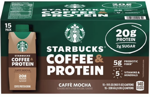 Starbucks Coffee  Protein Cafe Mocha Drink 11 oz. 15-Pack