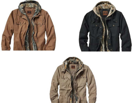 Legendary Whitetails Mens Canvas Hooded Jacket