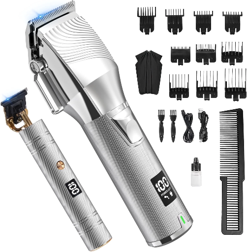 NEXPURE Cordless Beard Trimmer for Men with LCD Display