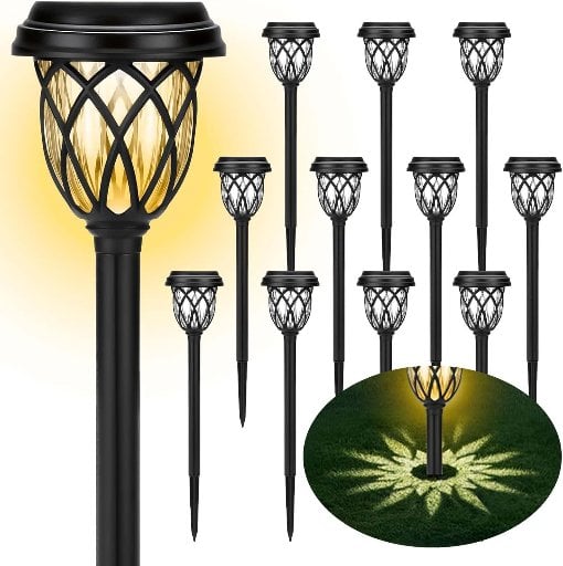 Solar Outdoor Lights 12-Pack