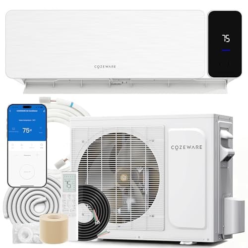 9000 BTU Mini Split Air Conditioner Heat Pump 115V 18 SEER2 Ductless Inverter