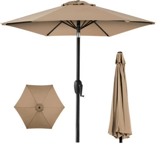 Best Choice Products 7.5ft Heavy-Duty Outdoor Market Patio Umbrella
