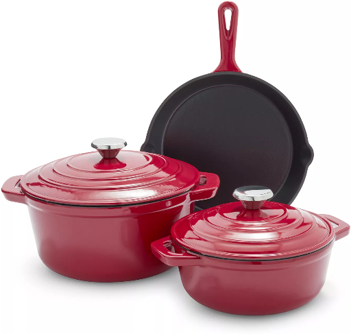 Sur La Table Enameled Cast Iron 5-Piece Set