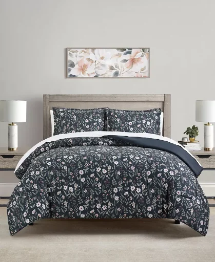 3-Piece Macys Veronica Botanical Comforter Set Twin