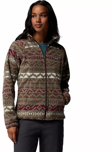 Columbia Womens Benton Springs Print Fleece Jacket