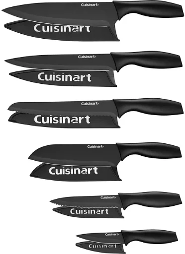 Cuisinart Ceramic Coated 12-Piece Cutlery Knife Set