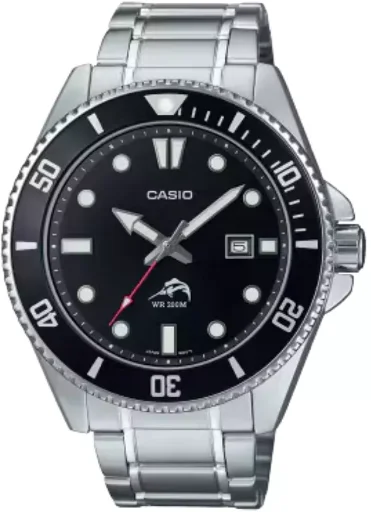 Casio Mens 44mm Diver Stainless Steel Bracelet Watch