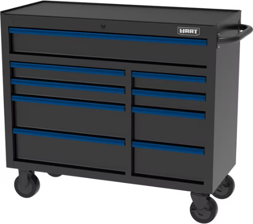 HART 42 9-Drawer Heavy-Duty Rolling Tool Cabinet