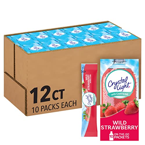 Crystal Light Sugar-Free Wild Strawberry On-The-Go Powdered Drink Mix 12-Pack 10-Count