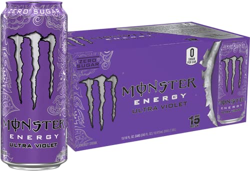 15-Pack 16-Oz Monster Energy Ultra Sugar Free Energy Drink (Violet)