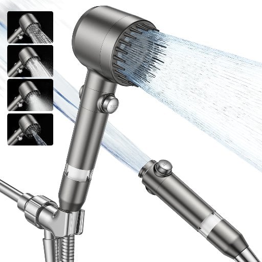 JOMST Filtered Shower Head with 4 Spray Modes
