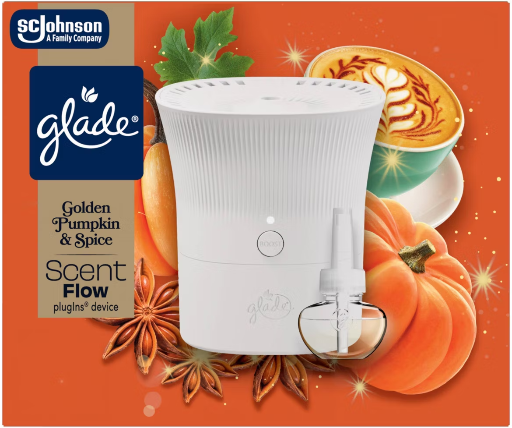 Glade ScentFlow Scented Oil Air Freshener Starter Kits Golden Pumpkin  Spice