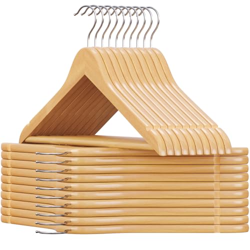 SONGMICS Solid Wood Hangers 20-Pack
