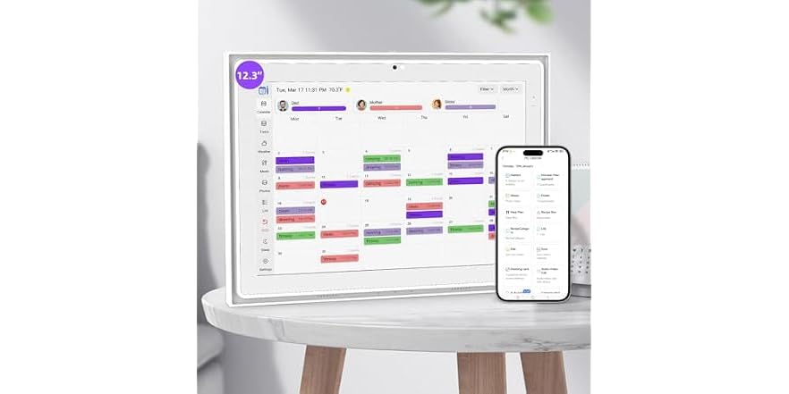Yejoumo 12.3 Inch 32GB Digital Calendar 1920x1280 IPS