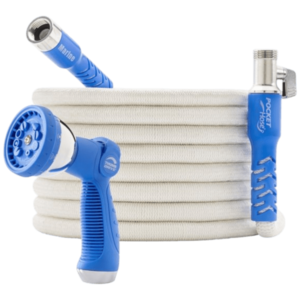 Pocket Hose 100ft Expandable Marine Grade Garden Hose with Sprayer