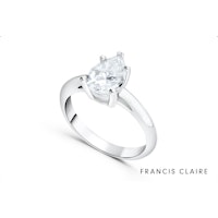 Francis Claire Lyra Moissanite Ring - 1.70 Carat DEF - Size 8