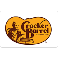 $100 Cracker Barrel Old Country Store® Digital Gift Card + 200 Bids