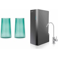 APEC Tankless RO Water Filter System + Joshua Steinberg - Earl Glass Highball (Set of 2)