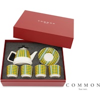 Common But Not Tea Set Of 4 - Retro