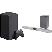 Xbox Series X Console - 1TB - Black  + Schultz S-900X 2.1ch Bluetooth Home Theatre Soundbar System and Wireless Subwoofer