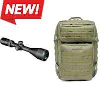 Vortex Crossfire II 3-9x50 Straight-Wall BDC Riflescope + Wilson & Miller Garrison 45L Backpack - Trident Green