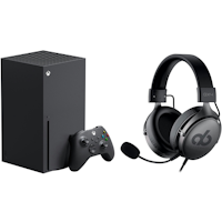 Xbox Series X Console - 1TB - Black + Alpha Bravo GX-4 Pro Gaming Headset with 7.1 Surround Sound