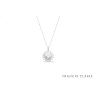 Francis Claire Theodora Moissanite Pendant - Total 5.44 Carat DEF-color Gemstone