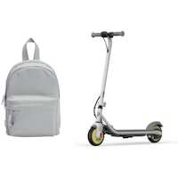 Segway Ninebot eKickScooter Zing C8 Kids Electric Scooter + Dare To Roam Maven Daypack Moonlight