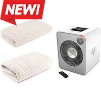 Vornado Whole Room Metal Heater With Auto Climate + Isselle Faux Fur Throw Bundle