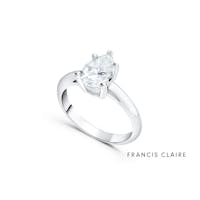 Francis Claire Lyra Moissanite Ring - 1.70 Carat DEF - Size 6