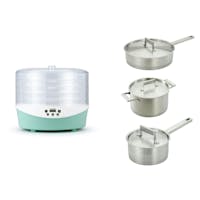 Miranella - Tru Eats Food Dehydrator + Aava - Elements Pot & Pans Bundle