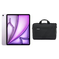 Apple 13-in iPad Air (M2) Wi-Fi + Cellular 256GB - Purple + Monolith Adventurer Briefcase